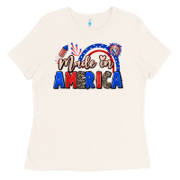 Bone Made in America 4th of july Ladies Tee - CowGirlArtShop