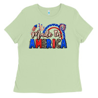 Matcha Made in America 4th of july Ladies Tee - CowGirlArtShop