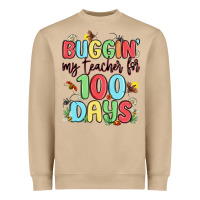 Mushroom buggin my teacher for 100 days Heavyweight Sweatshirt - MaliasSmallBusiness