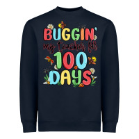 Navy buggin my teacher for 100 days Heavyweight Sweatshirt - MaliasSmallBusiness