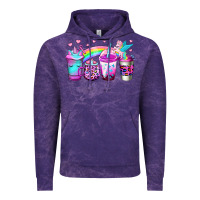 Cloud Purple unicorn coffee Vintage Hoodie - Jasminsmagicworld