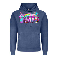 Vintage Denim unicorn coffee Vintage Hoodie - Jasminsmagicworld