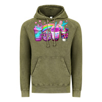 Vintage Olive unicorn coffee Vintage Hoodie - Jasminsmagicworld