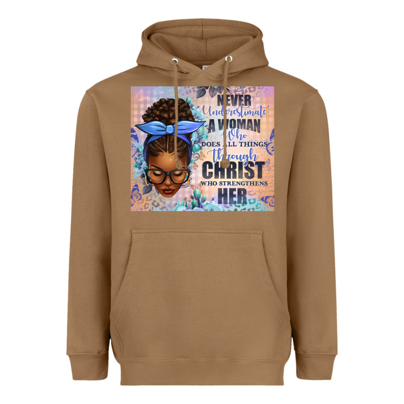 Never Underestimate A Woman Who Does Heavyweight Hoodie by texasbilliewilder | Teevron