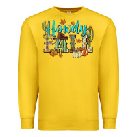 Lemon Western howdy Fall Premium Sweatshirt - NancyCooperArtShop