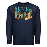 Navy Western howdy Fall Premium Sweatshirt - NancyCooperArtShop
