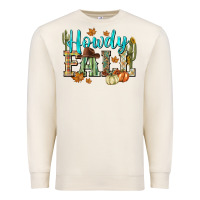 Sandshell Western howdy Fall Premium Sweatshirt - NancyCooperArtShop