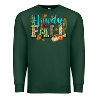 Sports Green Western howdy Fall Premium Sweatshirt - NancyCooperArtShop