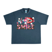 Midnight Navy smile with teeth and brush Urban Heavy Tee - AdoDesignShop