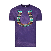 Cloud Purple serape turquoise horseshoe Vintage Tee - Jasminsmagicworld