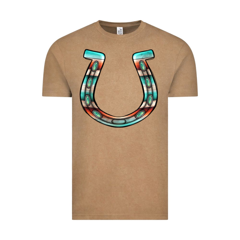 Serape Turquoise Horseshoe Vintage Tee by Jasminsmagicworld | Teevron