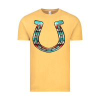 Vintage Mustard serape turquoise horseshoe Vintage Tee - Jasminsmagicworld