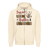 Sandshell support local hustlers and dreamers Zipper Hoodie - Artiststas