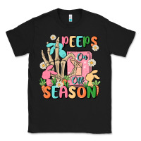 Black peeps season mode on Classic Tee - MaliasSmallBusiness