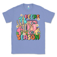 Colony Blue peeps season mode on Classic Tee - MaliasSmallBusiness