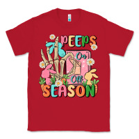 Red peeps season mode on Classic Tee - MaliasSmallBusiness
