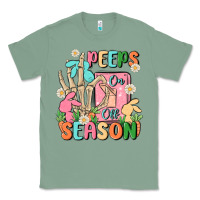 Sage peeps season mode on Classic Tee - MaliasSmallBusiness