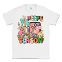 White peeps season mode on Classic Tee - MaliasSmallBusiness