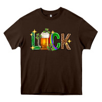 Chocolate Brown St. Patrick's Day luck beer Heavy Core Tee - Neo Western