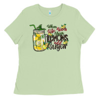 Matcha when life gives you lemons add sugar Ladies Tee - SublimationCraftShop