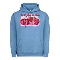 Pigment Pebble Blue In October we wear pink Breast Cancer Urban Hoodie - FaDigitalArtStudio