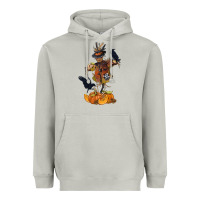 Moon Dust Scarecrow with Pumpkin Heavyweight Hoodie - texasbilliewilder