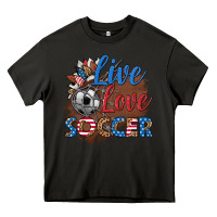 Asphalt live love soccer Heavy Core Tee - HRA Design Shop
