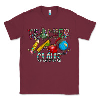 Burgundy Teacher Calus Classic Tee - CowhideDigitalArt