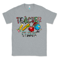 Heather Grey Teacher Calus Classic Tee - CowhideDigitalArt