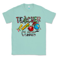 Seafoam Teacher Calus Classic Tee - CowhideDigitalArt