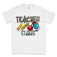 White Teacher Calus Classic Tee - CowhideDigitalArt