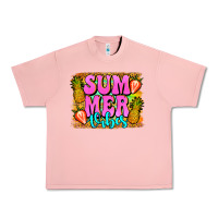 Salmon summer vibes leopard background Urban Heavy Tee - Jasminsmagicworld