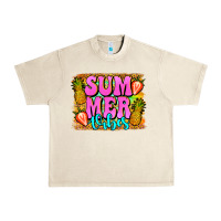 Sandshell summer vibes leopard background Urban Heavy Tee - Jasminsmagicworld