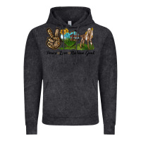 Peace Love Nubian Goat Vintage Hoodie | Teevron