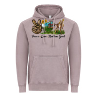 Vintage Zinc Peace Love Nubian Goat Vintage Hoodie - LillyAllenDesigns