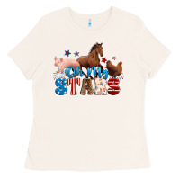Bone Horse pig chicken with oh my stars Ladies Tee - Neo Western