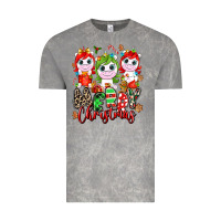 Cloud Rock Merry Christmas unicorns Vintage Tee - NancyCooperArtShop
