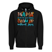 Black mama dont let your babies grow up without jesus Zipper Hoodie - Artiststas