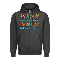 Charcoal Heather mama dont let your babies grow up without jesus Zipper Hoodie - Artiststas