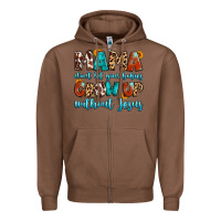 Chestnut mama dont let your babies grow up without jesus Zipper Hoodie - Artiststas