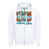 White mama dont let your babies grow up without jesus Zipper Hoodie - Artiststas