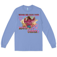 Colony Blue whose bed have youre boots been under Long Sleeve Tee - NancyCooperArtShop