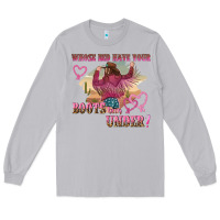 Moon Dust whose bed have youre boots been under Long Sleeve Tee - NancyCooperArtShop