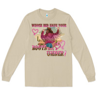 Mushroom whose bed have youre boots been under Long Sleeve Tee - NancyCooperArtShop