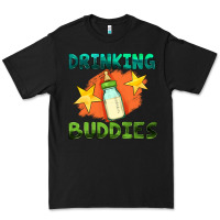 Black drinking buddies with baby bottle Premium Tee - HRA Design Shop
