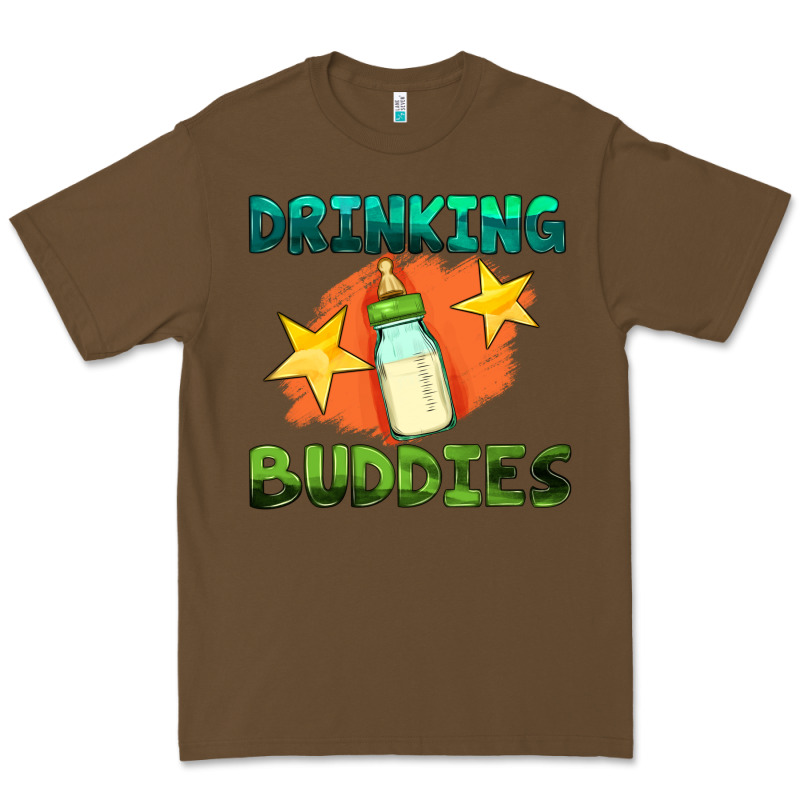 Drinking Buddies With Baby Bottle Premium Tee by HRA Design Shop | Teevron