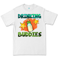 White drinking buddies with baby bottle Premium Tee - HRA Design Shop