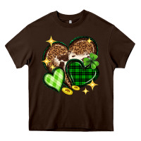 Chocolate Brown St. Patrick's Day hearts Heavy Core Tee - Neo Western