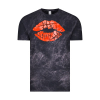 Cloud Black basketball lips Vintage Tee - AdoDesignShop
