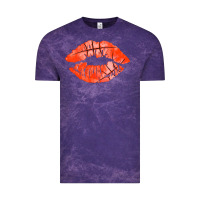 Cloud Purple basketball lips Vintage Tee - AdoDesignShop